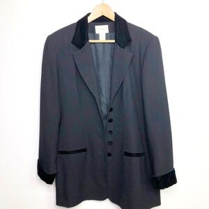 HUGO Buscati Collection, black velvet detail, Blazer